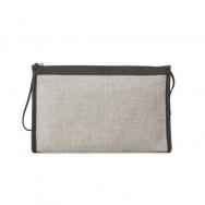 Leather Canvas Pochette Beauty Case M