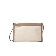 Leather Canvas Pochette Beauty Case S