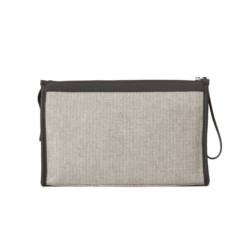 Leather Canvas Pochette Beauty Case M