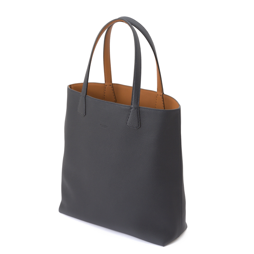 Versatile Verticale Double Face Tote Ver. Leather / Leather